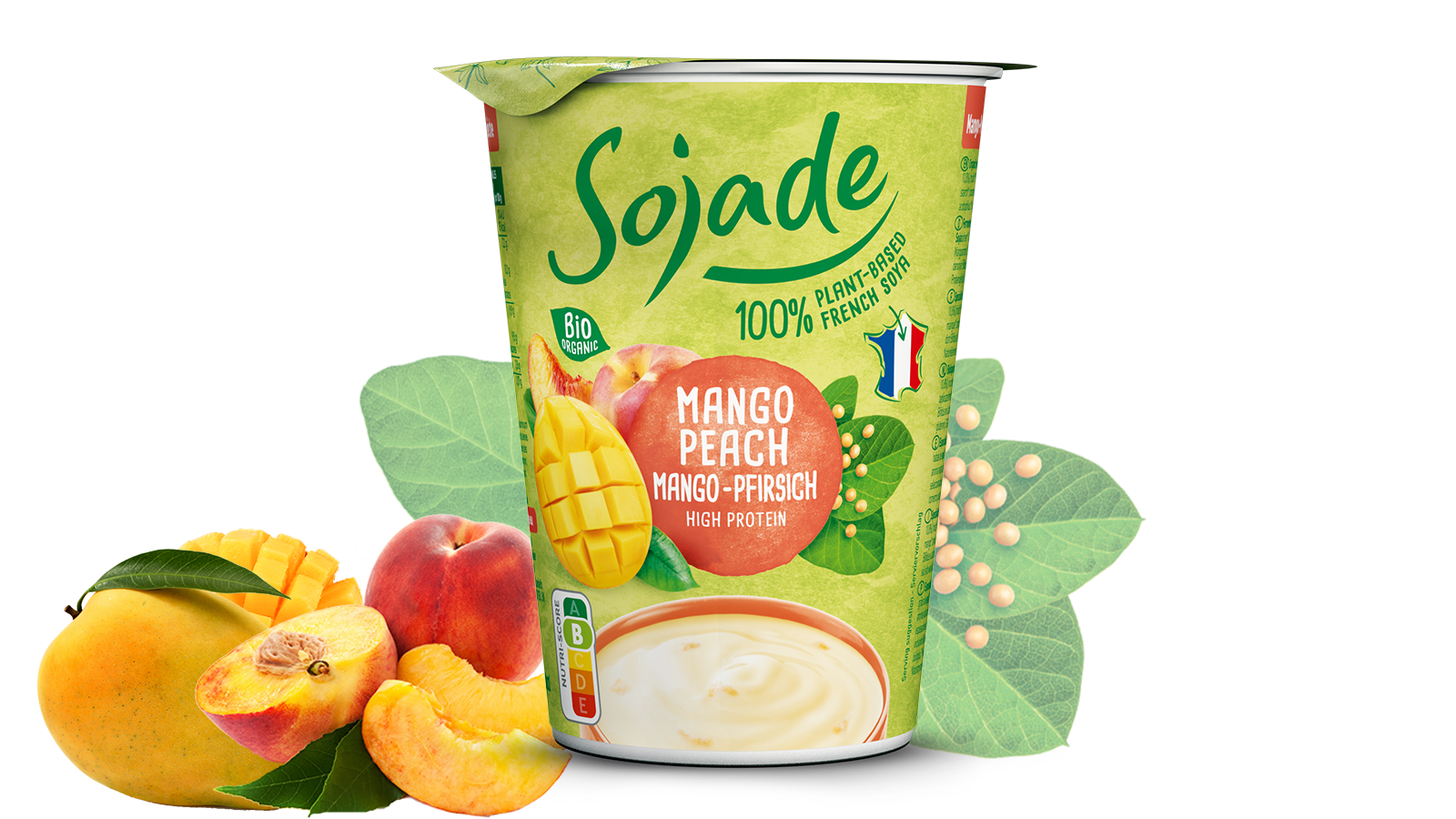 Soja Joghurtalternative Mango Pfirsich Sojade